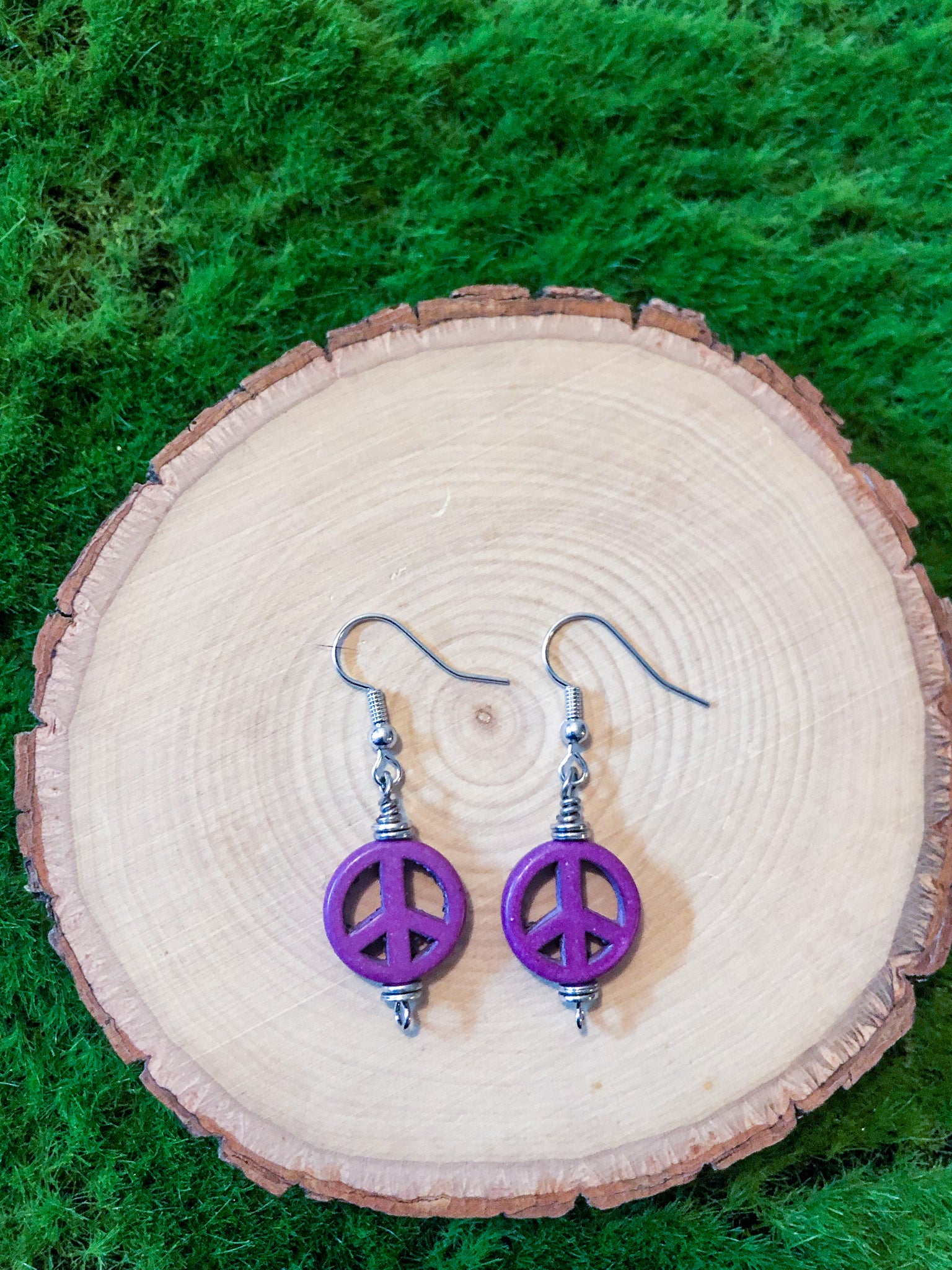 Peace Sign Earrings (HURRICANE HELENE COLLECTION)